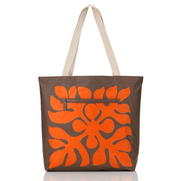 Sac Aloha Appliqué Reversible Tote
